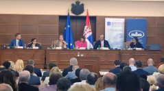 10 June 2019 National Assembly Speaker Maja Gojkovic at the opening of the seventh plenary session of the National Convention on the European Union 